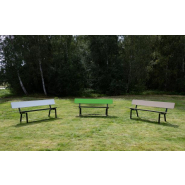 Sofa public Ekeby HPL - 8101557 - Hags - empilable et beige/svart - 1760 mm de long_1