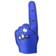 Main de mousse EVA - Couleur bleue - Poids 41g_1