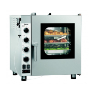 Four mixte à vapeur professionnel avec inversion de rotation du ventilateur pour une température optimale dans l'enceinte de cuisson- silverstream 5230m réf. 116622 bartscher_1