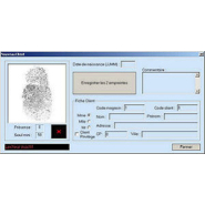 Logiciel de gestion de fidélité client à partir d'empreinte digitale - ZALIX - système biométrique GoldFinger_1