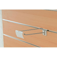 Porte étiquette blanc pour broche avec tige T - 65x39mm - plastique_1