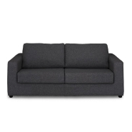 Canapé convertible PRIMO - ouverture express 140cm - dossier moelleux - matelas 14cm - tweed gris graphite_1