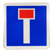 Panneau de signalisation C13a - Impasse ou voie sans issue - WPSignalisation - conforme NF et CE_1