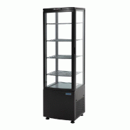 Vitrine réfrigérée panoramique avec portes incurvées Série C noire 235L - Polar - DP289_1