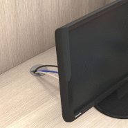 Bureaux call center version droite avec séparation mixte - Mobel Linea. - Blanc, 100_1