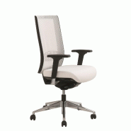 Siège bureautique  synchrone KENNY - Rouge, Noir, Réglable 3D, Piètement nylon noir_1