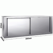 Placard mural inox avec portes Hauteur 650 mm -_1