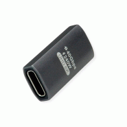 ROLINE Adaptateur USB4 Gen 3x2, Aluminium, coudé à 90°, Type C, M/F, argent_1