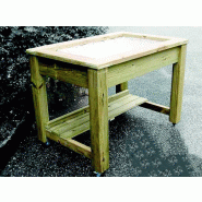 Table potagère bois sur roulettes_1