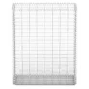 Vidaxl panier de gabion avec couvercle fil galvanisé 100 x 80 x 30 cm 141040_1