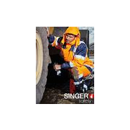 Complet de pluie haute visibilité - manteau + pantalon en polyester enduit PU avec bandes rétro-réfléchissantes_1