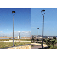 Mât classique Oslo ICNI36 - acier galvanisé - 3,6 à 5m - fixation Ø 60mm_1