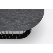 Table basse RLS01 - deux hauteurs disponibles, structure métallique, plateau MDF placage_1
