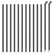 Vidaxl clôture à mailles losangées avec bride anthracite 1,1x25 m 153994_1