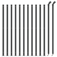 Vidaxl clôture en treillis métallique avec bride anthracite 1,1x25 m 154298_1
