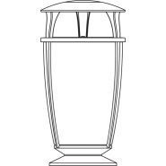 Poubelles publiques 2277 001 - Idesia - Neri - 75 L - Aluminium et Acier_1