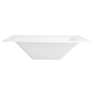 Assiette creuse carré bagasse blanche 500cc 16x16x4cm - par 400_1