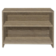 Comptoir droit Flexia - L120xP53xH90cm - chêne authentique - aggloméré 30mm_1