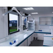 Hotte suspendue et bras articulé d'aspiration pour laboratoire - Possémé_1