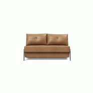 Canapé design convertible Innovation Living Cubed 02 Chrome - 200x160 cm - Coloris Faunal Brown_1
