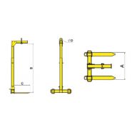 Lève-palette à anneau coulissant réglable en hauteur - Lortel - Charge 500 à 5000 kg - Construction sur mesure_1