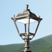 Luminaire extérieur pour mât - Indura Medium 4 IP65 GX53 4x7W Noir - Classe II - Résine et méthacrylate_1