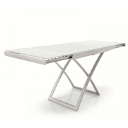 TABLE RELEVABLE EXTENSIBLE DAKOTA EN VERRE TREMPÉ BLANC_1