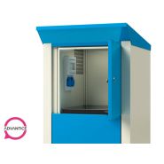 Armoire de recharge extérieure pour batteries de vélos électriques - 4 casiers certifiés IP44 - Dimensions 600x500x2095 mm_1