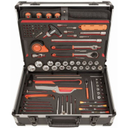 Caisse à outils Aluminium - 145 pcs - 4750ALC01FF1 avec boîtier robuste et outils variés_1