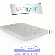 Matelas à mémoire de forme Crescendo Silvercare - Épaisseur 16 cm - 4 cm 50kg/m3 - Compatible canapé express 160 cm_1