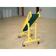 Transporteur à bande avec tasseau pour charges faibles, moyennes et lourdes_1