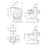 VSA 70 - Ventilateur centrifuge industriel Plastifer - Haute pression en polypropylène résistant UV_1