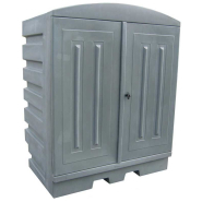 Armoire de stockage en polyéthylène - Liquides corrosifs - 2 fûts de 220 L verticaux ou petits bidons_1