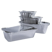 Barquette aluminium 1500ml avec couvercle 25x13,3x7cm - par 100 - pour cuisson au four_1