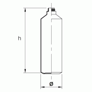 Flacon 1035ml PEHD Naturel gradué - 28/400 (h243,7mm)_1