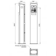 Tg 1029 a - borne de paiement parking - urbaflux - alimentation électrique 230v_1