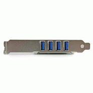 Carte contrôleur PCI Express à  4 ports USB 3.0 SuperSpeed - Adaptateur PCIe avec UASP et alimentatio_1