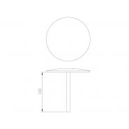 Clou bombé en inox 316L - urban'nt - Ø80mm - finition brossage circulaire - CL80_1