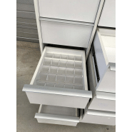 Meuble de laboratoire d'occasion à 10 tiroirs - sur pieds métal - ATEX - P21091168_1