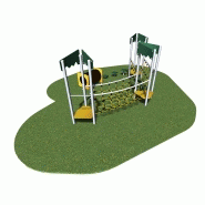 Structure de jeux 2 tours avec tunnel - Gamme Acrobatics AC30302I - Pour enfants de 1 à 8 ans, capacité 15 enfants_1