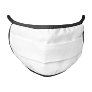 Masque facial lavable en coton - 2 couches - Taille adulte - Réutilisable - Couleur noire_1