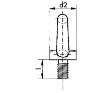 Anneau de levage mâle DIN 580 (mat. C15) - pour BTP, industrie, maritime et spectacle_1