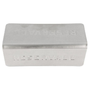 Plaque de table Reservado 12x5,4x5,9cm inox_1
