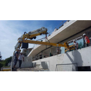 Poutre contre-poids avec palonnier à ventouses DSMH2 - Charge 600 à 1200kg - Pose inclinée ou sous-casquette béton_1