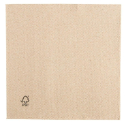 Serviette Ecolabel 'Double Point' 19G/M2  30x30cm naturel ouate - par 1800_1