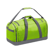 Sac de sport en polyester 600D - compartiments zippés - bandoulière réglable - vert citron_1