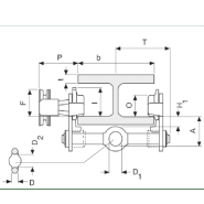 Chariot porte-palan à direction manuelle par poussée Yale® HTP - REF : 60530 - Adapté pour appareils de levage_1
