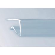Porte-étiquette transparent - tablette verre 8mm - largeur 1000mm_1