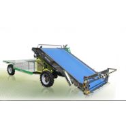 Récolteuse Slide Crab - Hortech SRL - 4 roues directionnelles, système hydraulique innovant - Puissance tracteur 38 kW_1