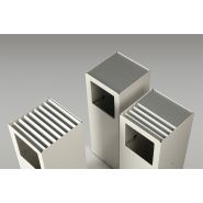 Riga Basic - cendrier-poubelle M114 - version économique en aluminium et acier peint à l'époxy_1